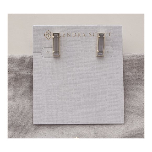 Kendra Scott Jewelry - KENDRA SCOTT NWT LADY Gold Gray Stud Earrings